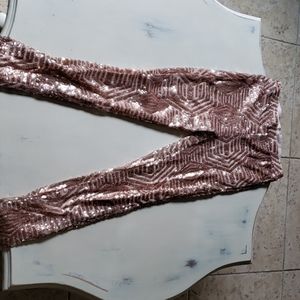 Windsor rosegold sequin pants